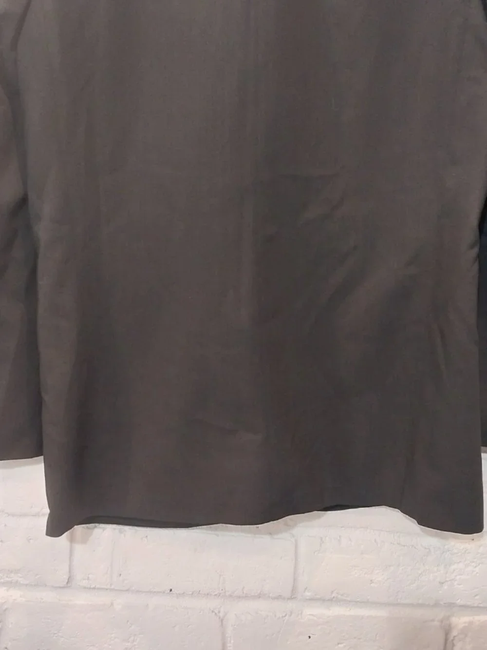 Vintage Hugo Boss Sport Coat 44R Solid Black 100% Virgin Wool Blazer Made in USA
